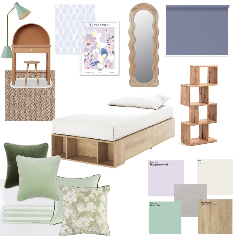 Moodbord habitacion nina 10 anos Mood Board by clemence.amillet@gmail.com on Style Sourcebook