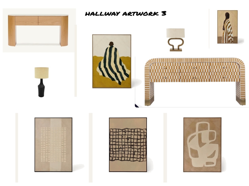 HALLWAY ARTWORK 3 Interior Design Mood Board by Piece of Cake