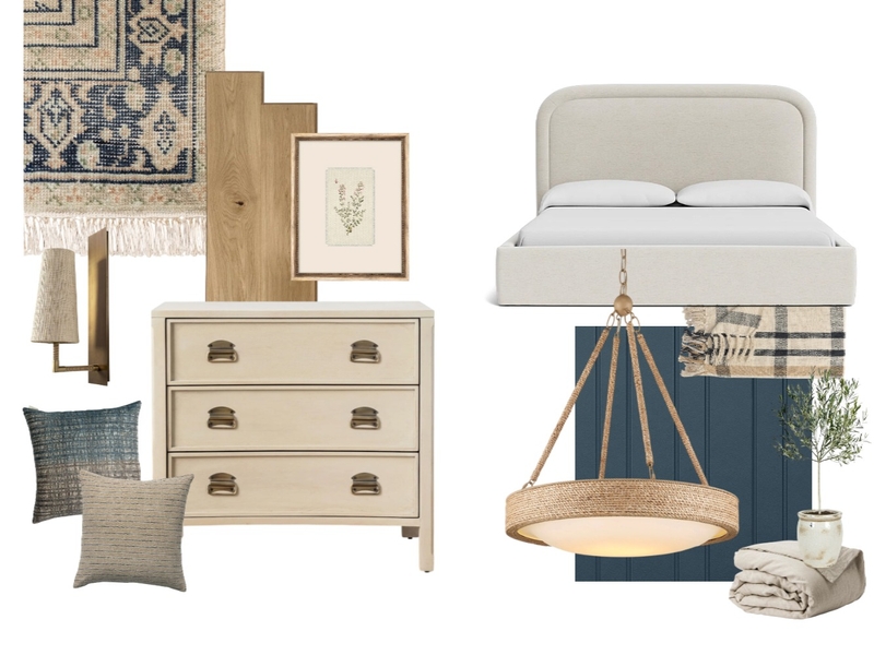 DORMITORIO FARM CHIC Interior Design Mood Board by Milena Florencia