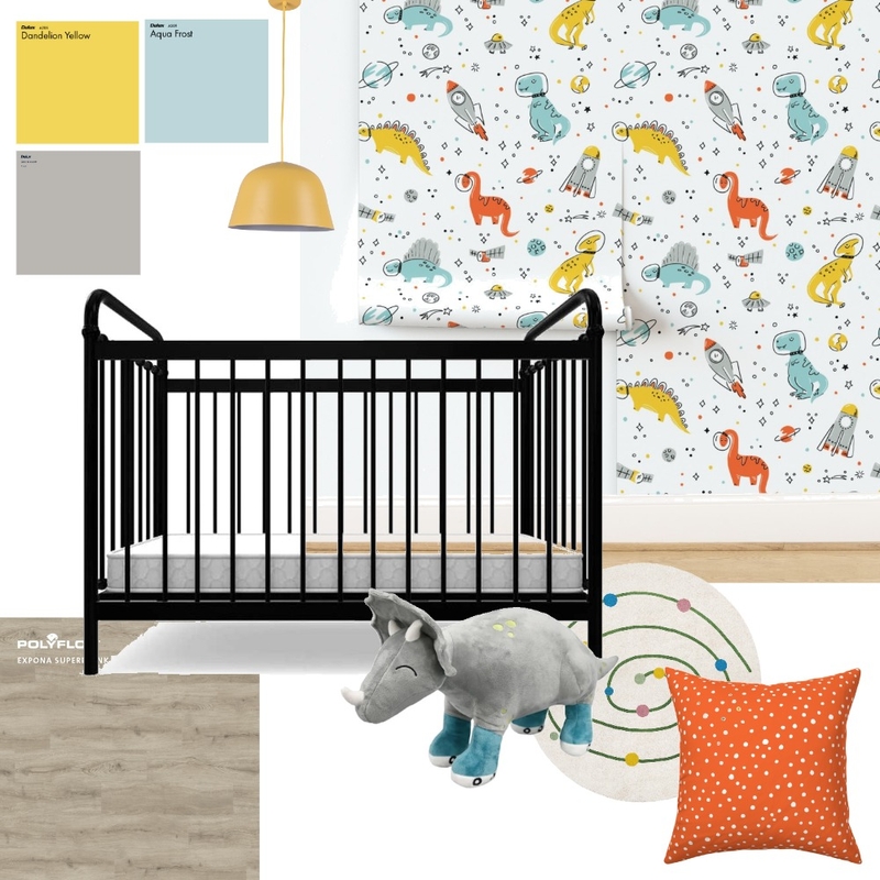 Space Doodle Nursery Mood Board by latheandquill on Style Sourcebook