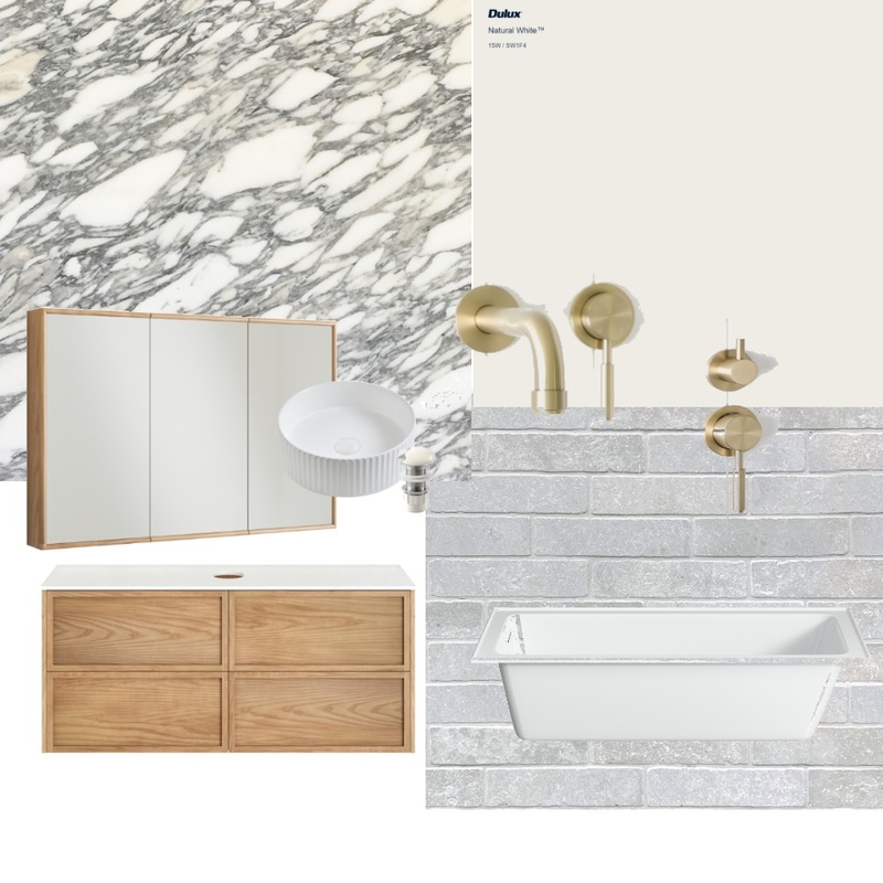 Main Bathroom Interior Design Mood Board by Makiah Pippen