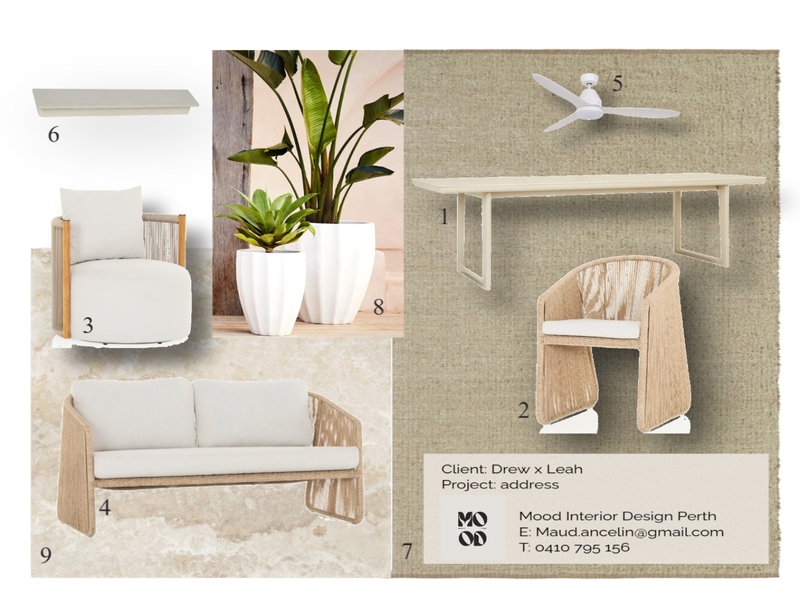 Drew x Leah Outdoor Mood Board by maud.ancelin on Style Sourcebook