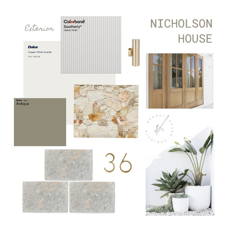 Nicholson House Mood Board by Sunday House Projects on Style Sourcebook