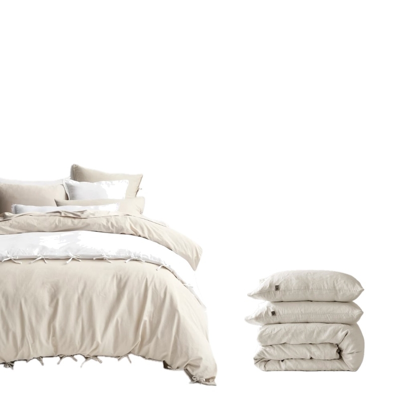NEUTRAL BEDDING Interior Design Mood Board by jennabolas