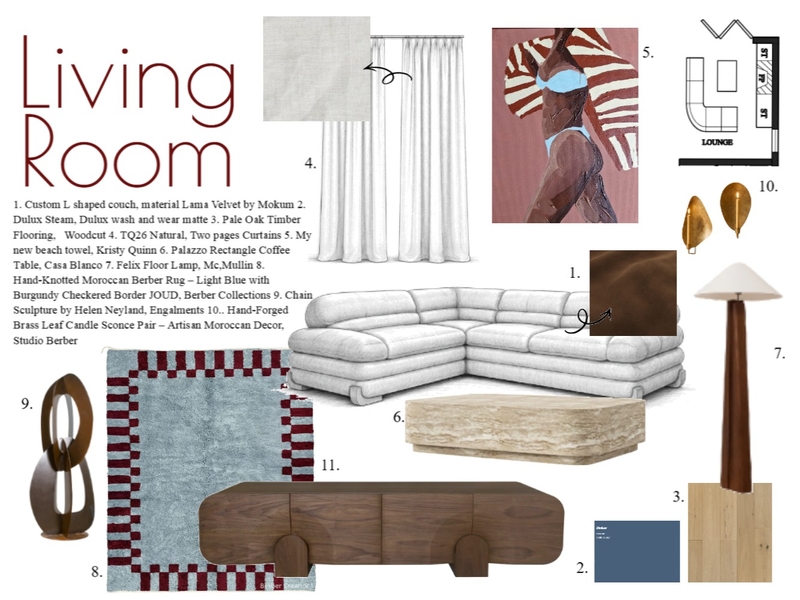 Living Room Mood Board by BeaRoseRees on Style Sourcebook
