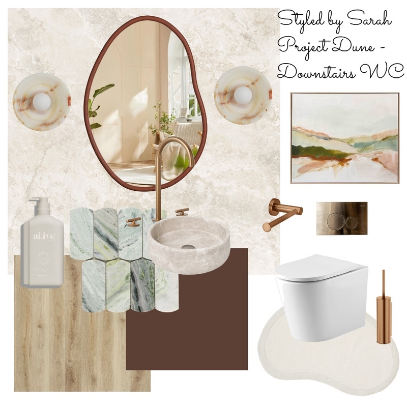Project Dune WC - Downstairs Mood Board by Styled by Sarah on Style Sourcebook