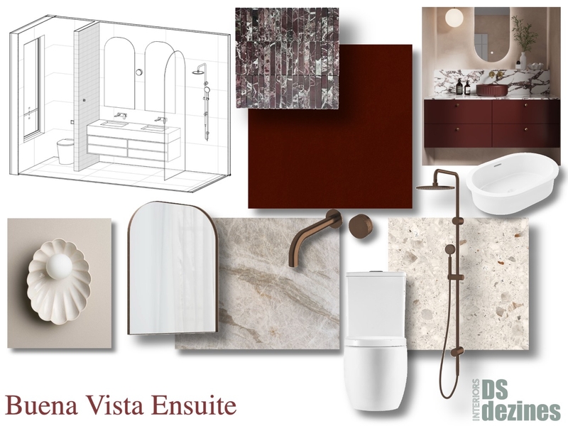 TomEnsuite Interior Design Mood Board by DSdezines Interiors