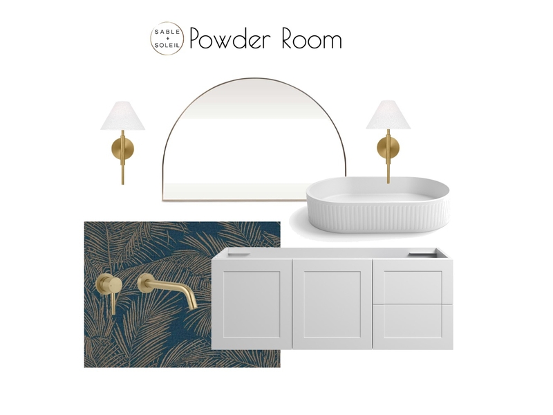 Marseilles Art - Powder Room Option Interior Design Mood Board by Sable + Soleil