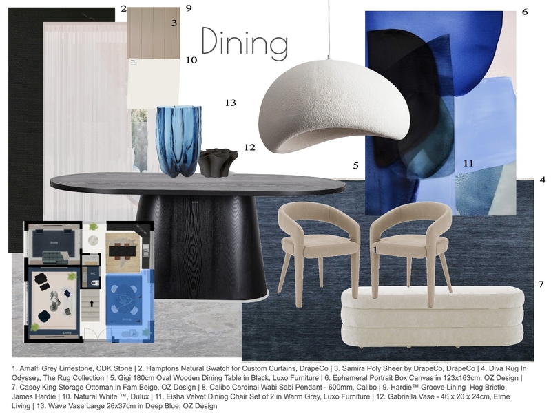 Dining Mood Board by thebeafactor on Style Sourcebook