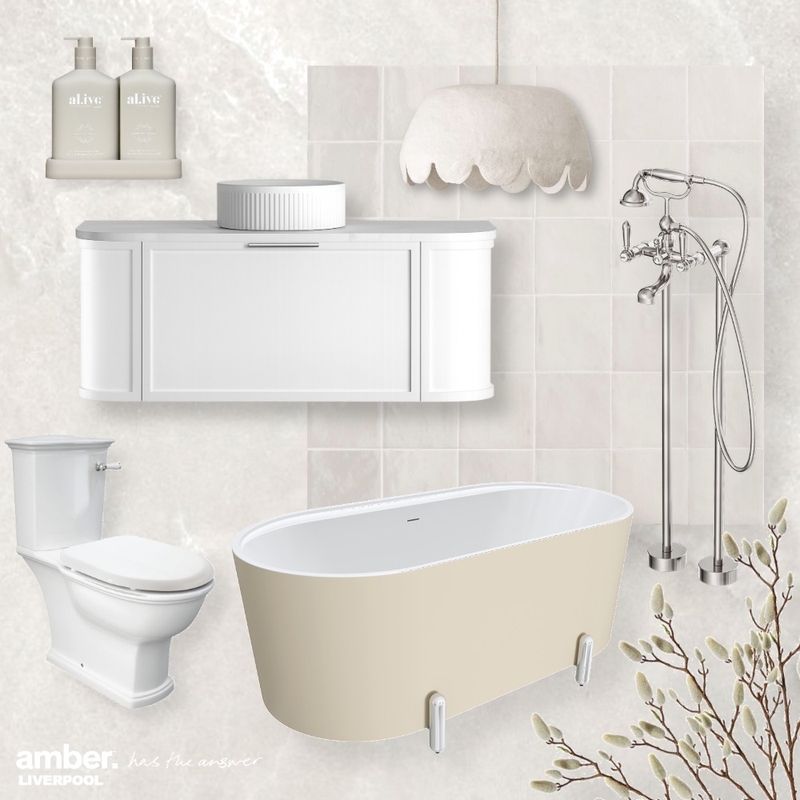 Cloud Dancer Oasis - Bathroom Suite Mood Board by Amber Liverpool on Style Sourcebook