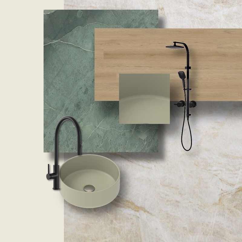 μπάνιο-διακόσμηση Interior Design Mood Board by Stefanidou Dimitra