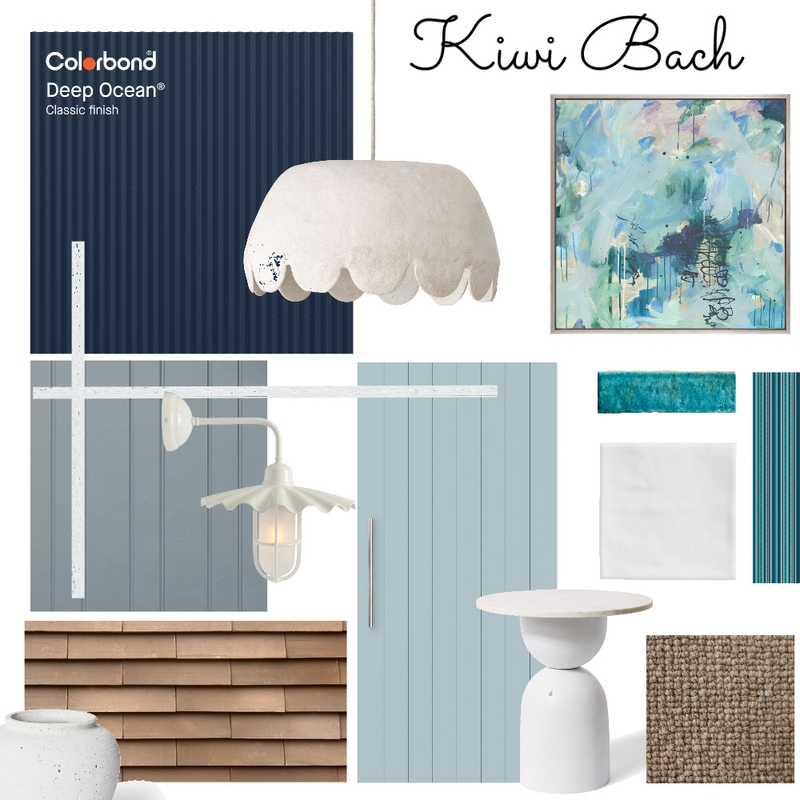 Kiwi Bach Interior Design Mood Board by JJHarris Kiwi Bach Interior Design Mood Board by JJHarris