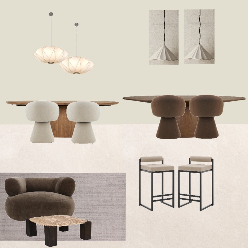 Dinning table Interior Design Mood Board by Anassa Vass