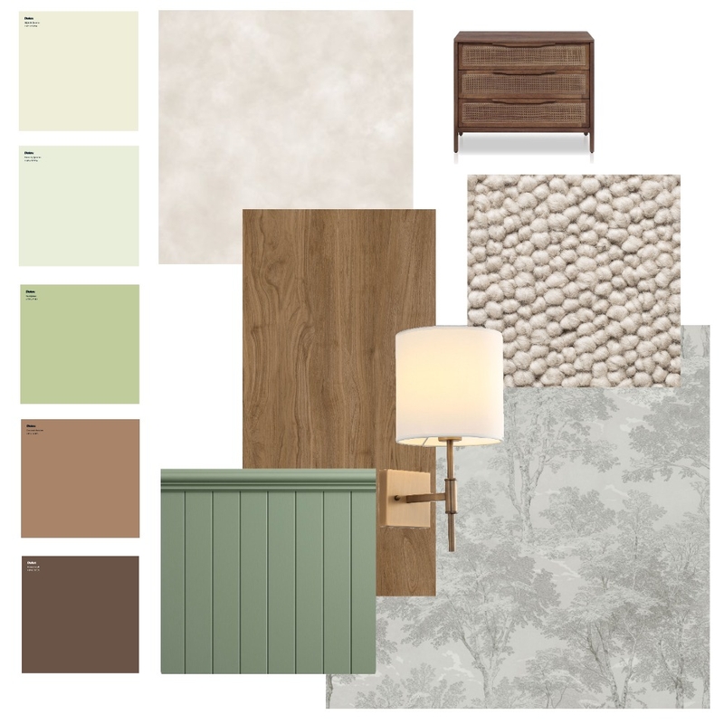 Master Bedroom Material Board AT2 Interior Design Mood Board by Ana