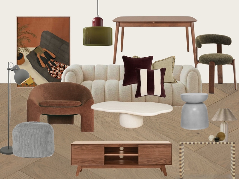 MCM LIVING ROOM Mood Board by Alice + Ivy Design Studio on Style Sourcebook