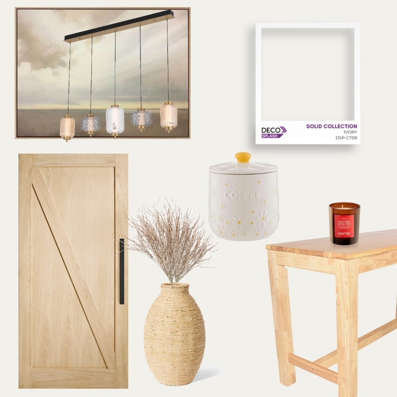 DecoSplash, Solid Colour Collection, Ivory, Coffee Bar Interior Design Mood Board by DECO Australia