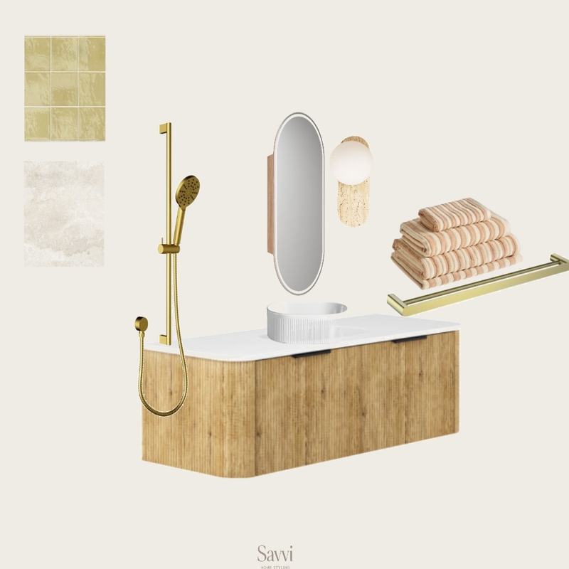 Warm Spa Coastal Bathroom Mood Board by Savvi Home Styling on Style Sourcebook