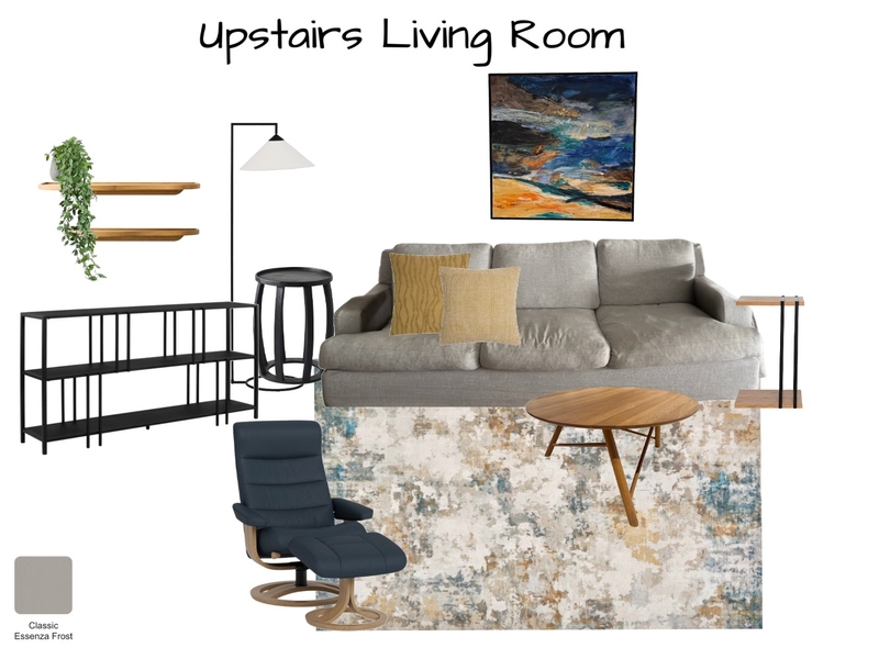 SANCHEZ - Upstairs Parents Living Room Option 2 with new chair option Interior Design Mood Board by Six Castle Designs