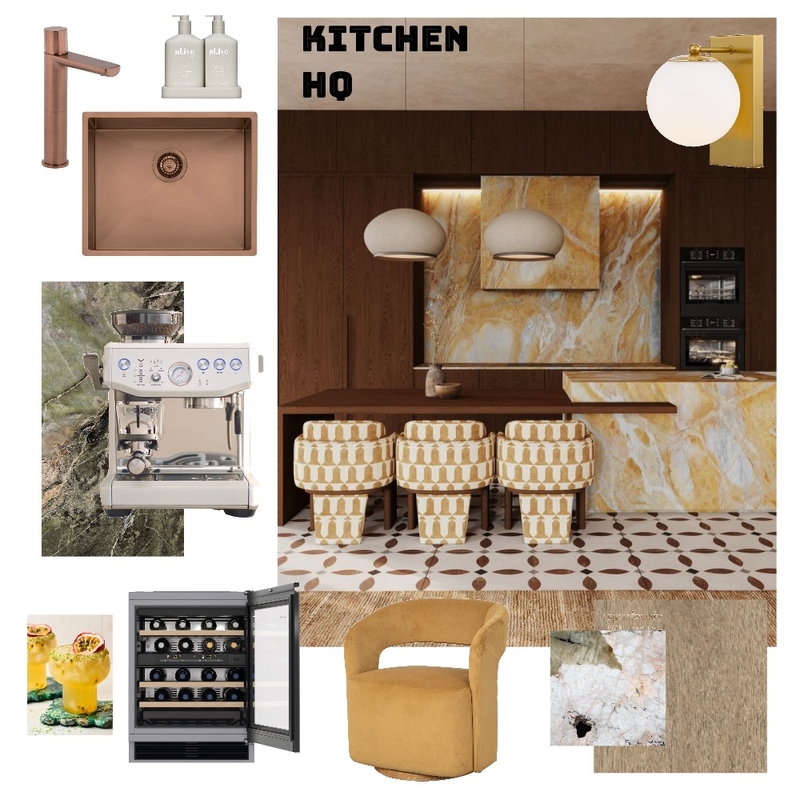 Kitchen hq Interior Design Mood Board by hauss of styling