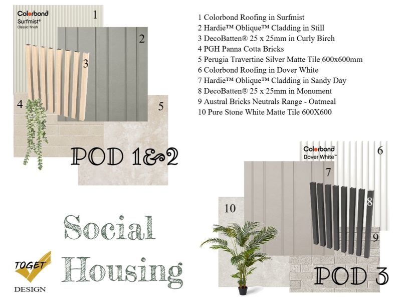Social Housing Mood Board by TOGET DESIGN on Style Sourcebook