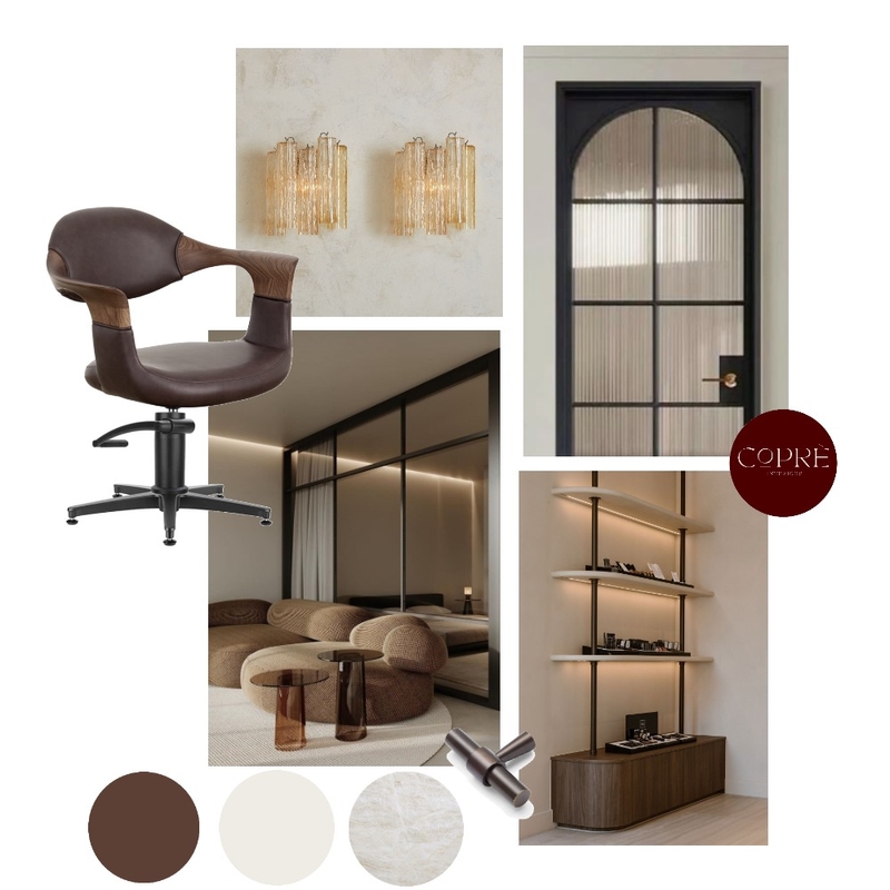 Mocha Muse Salon Mood Board by COPRÈ INTERIORS on Style Sourcebook