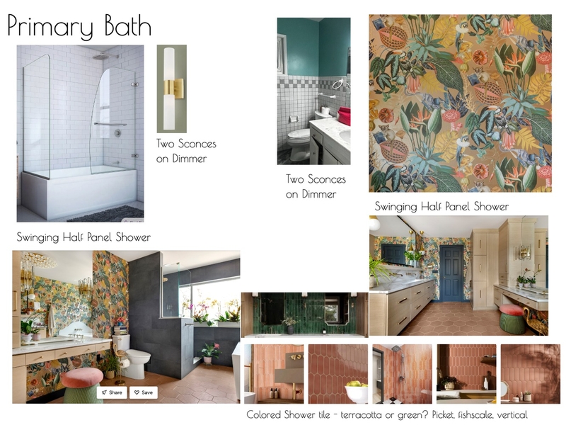 LB Primary Bath REV00 Interior Design Mood Board by MTLuppino@gmail.com