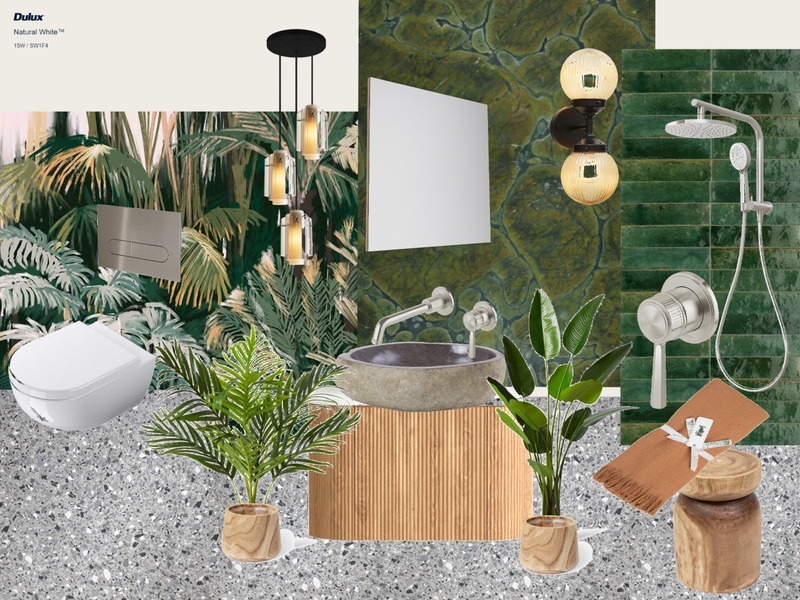 Jungle Bathroom Interior Design Mood Board by surly_snoo Jungle Bathroom Interior Design Mood Board by surly_snoo