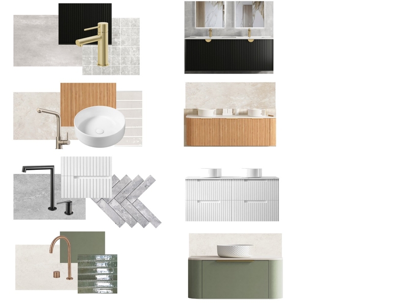 Bathrooms - Bondi Interior Design Mood Board by Property Provisions PL Bathrooms - Bondi Interior Design Mood Board by Property Provisions PL