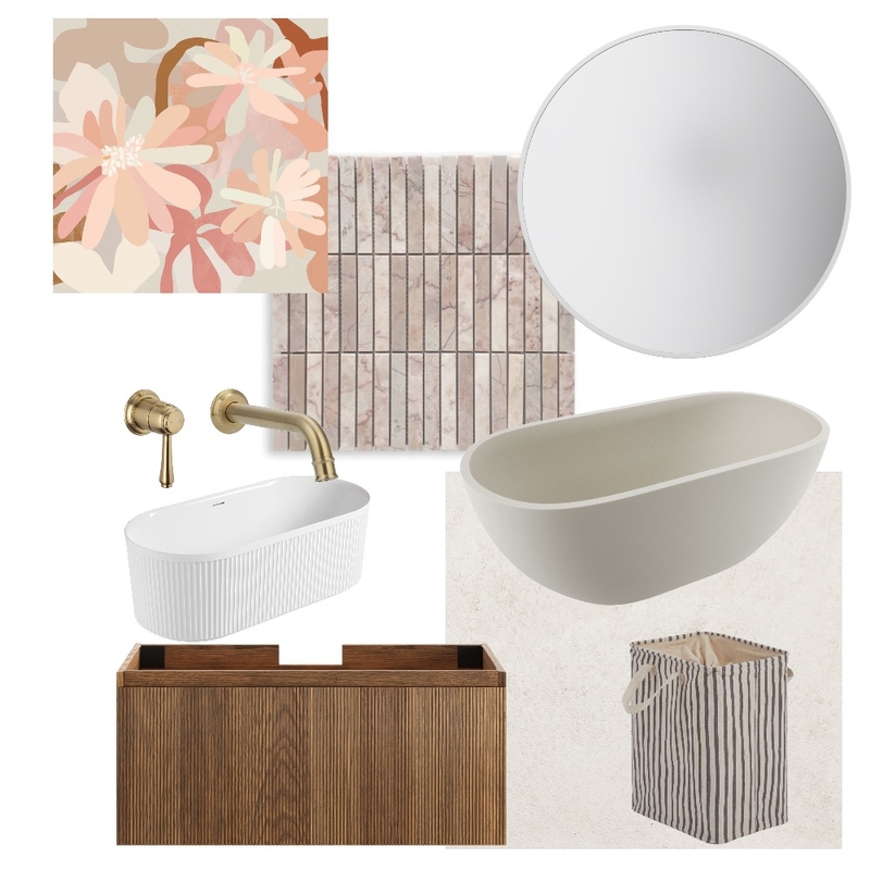 Contemporary pink bathroom Mood Board by A.M. Interior Styling on Style Sourcebook