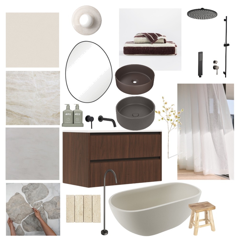 Ensuite Interior Design Mood Board by teagantheo Ensuite Interior Design Mood Board by teagantheo