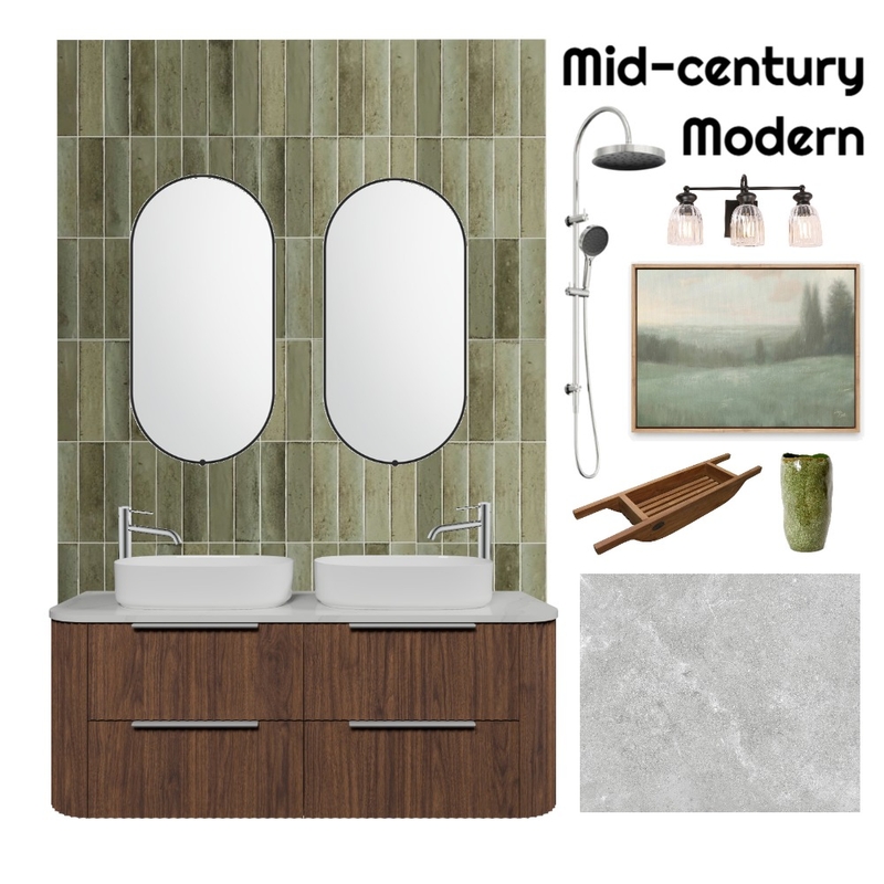 Mid-Century Modern Mood Board by Bridgette@TheBathroomBiz on Style Sourcebook