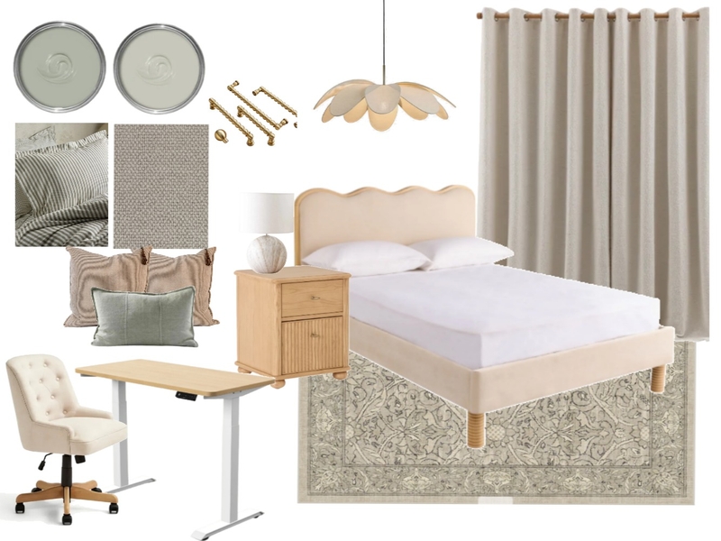 Aylward Road - guest bedroom opt 3 Mood Board by Rocky Cove Interiors on Style Sourcebook