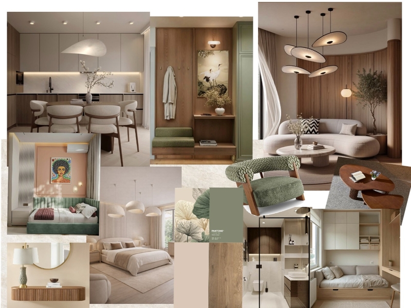 ΧΩΡΟΣ ΚΑΤΟΙΚΙΑΣ Interior Design Mood Board by Decoel