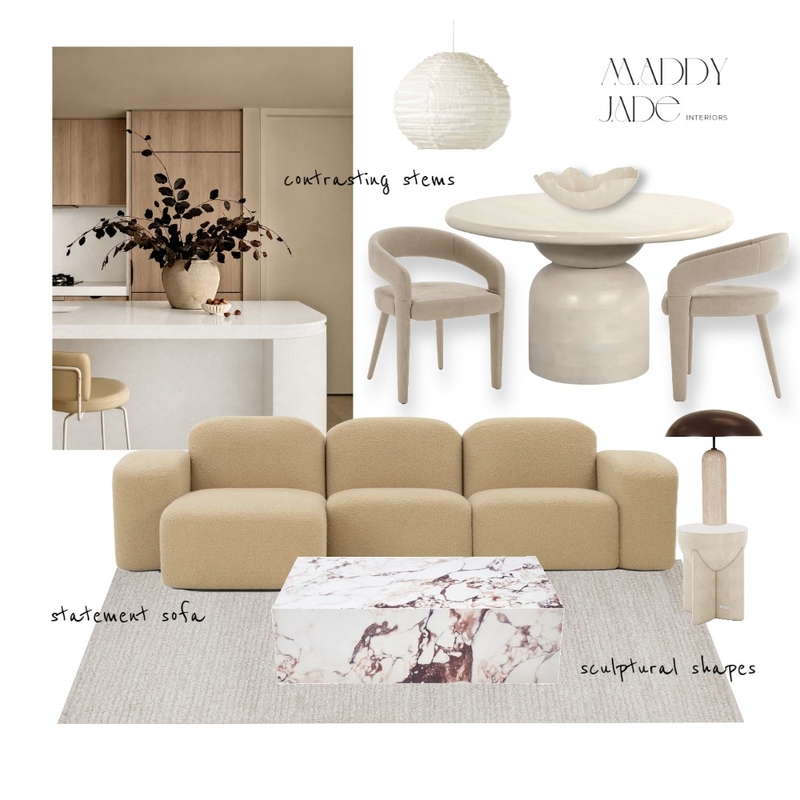 Personal Living/Kitchen/Dining Mood Board by Maddy Jade Interiors on Style Sourcebook