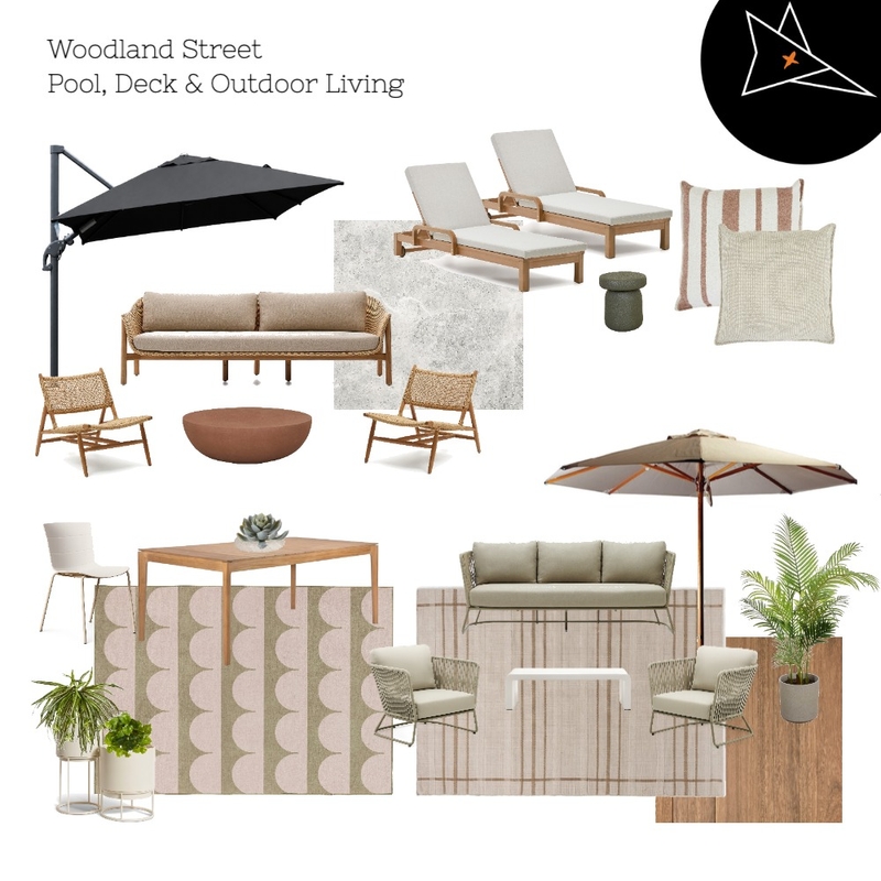 Woodland Pool, Deck & Outdoor Living Mood Board by FOXKO on Style Sourcebook