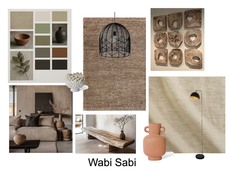 Wabi Sabi Mood Board by melfinchkeshwar@icloud.com on Style Sourcebook