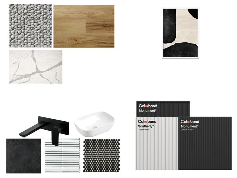 SAT B&W Mood Board Mood Board by jadabsymes@gmail.com on Style Sourcebook