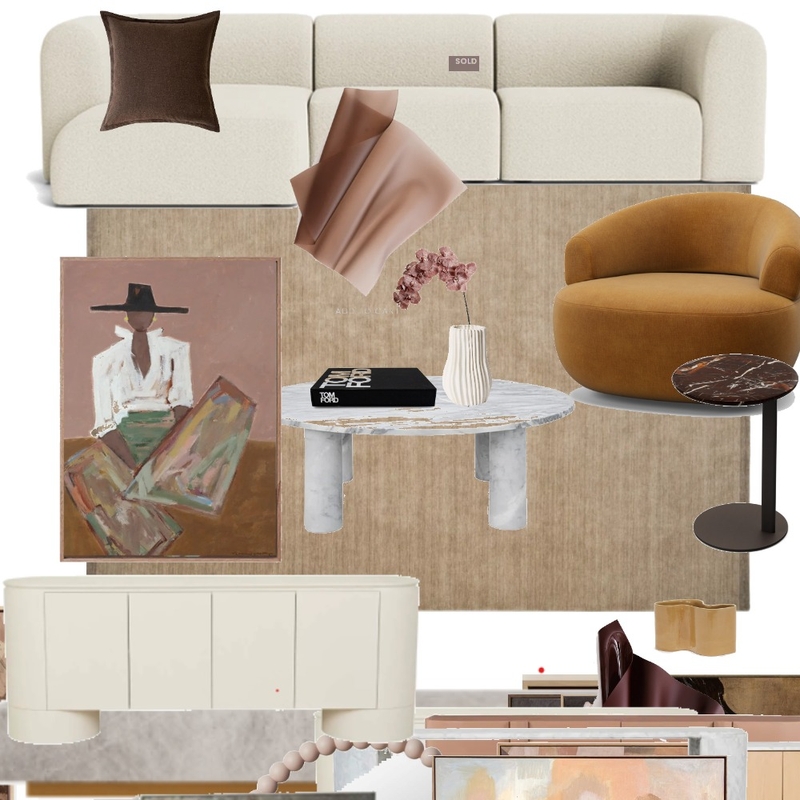 Living area king living rug accent chair and side goblewest buffet marcia Mood Board by Efi Papasavva on Style Sourcebook