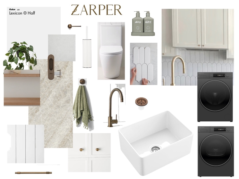 Laundry Mood Board by Zarper Interiors on Style Sourcebook