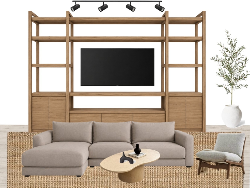 Living  - Modernidad Organica y Calida Interior Design Mood Board by Daibrojt