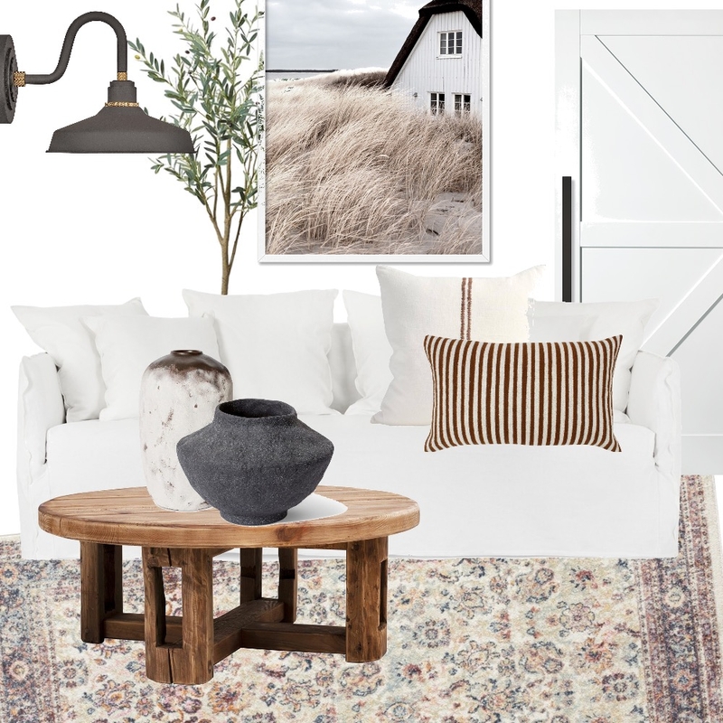 Modern Farmhouse Living Room Mood Board by Restyled Interiors on Style Sourcebook