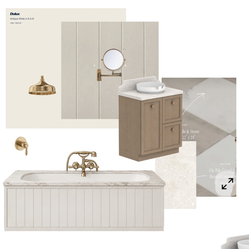Main Bathroom Interior Design Mood Board by meganwilsonaus@outlook.com