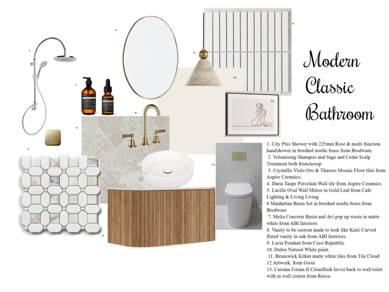 PART C BATHROOM Interior Design Mood Board by Sharon