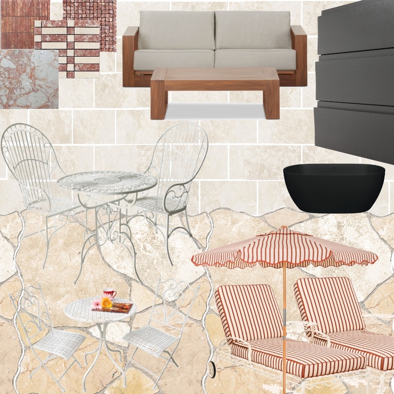 Med Villa outdoor 3 Interior Design Mood Board by RubyAdams