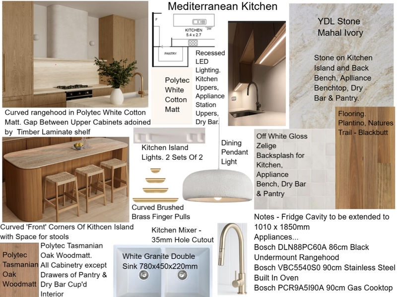 Mary & Sean Kitchen Mood Board by staged design on Style Sourcebook