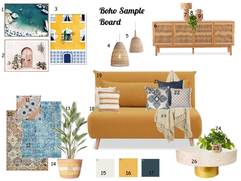 Boho Mood Board by hensley@internode.on.net on Style Sourcebook