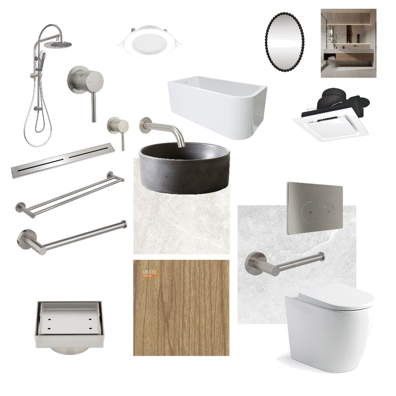 PARR - Main Bathroom (Upstairs) Interior Design Mood Board by OuterSpace Living PARR - Main Bathroom (Upstairs) Interior Design Mood Board by OuterSpace Living