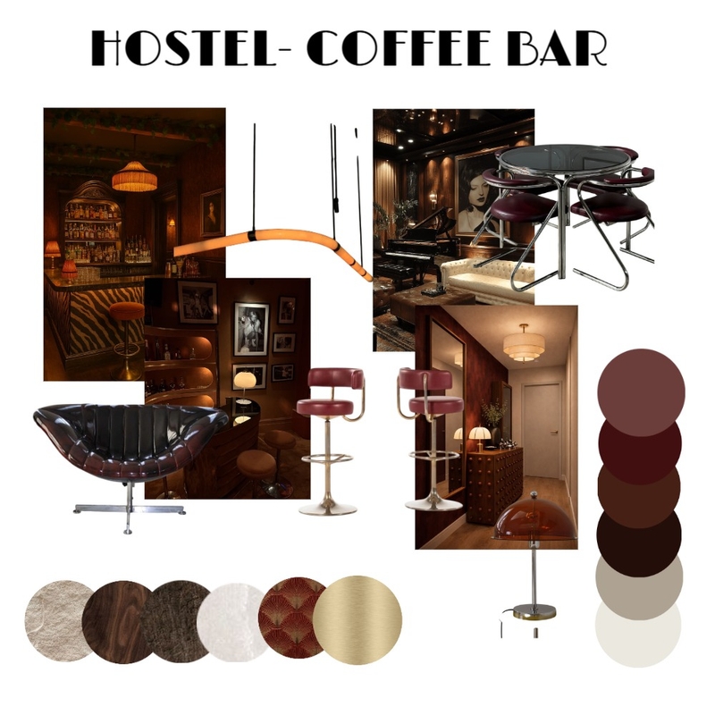 hostel Interior Design Mood Board by stellaps