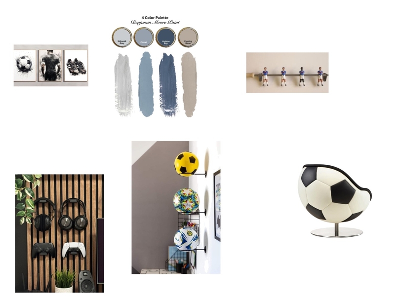 Habitación adolescente. Fotbal Mood Board by Monica Hernando on Style Sourcebook