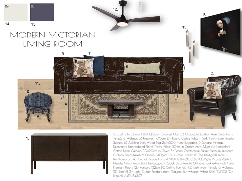 PROJECT 1 LIVING Interior Design Mood Board by adriatadicvulin